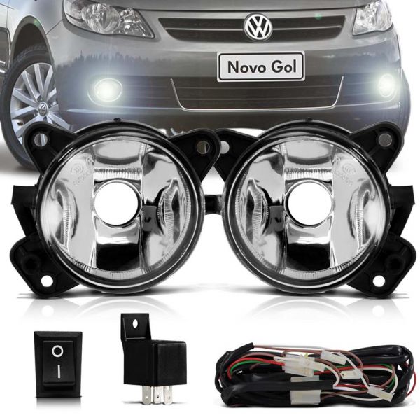 Kit Farol de Milha Gol Voyage Saveiro G5 2009 á 2011+ brinde